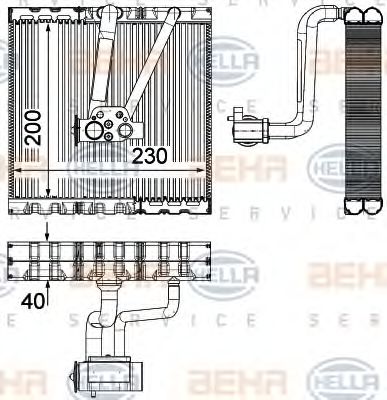 8FV 351 330-711 evaporator,aer conditionat HELLA 