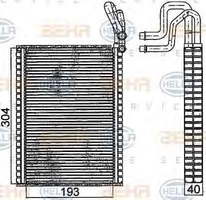 8FV 351 331-291 evaporator,aer conditionat HELLA 