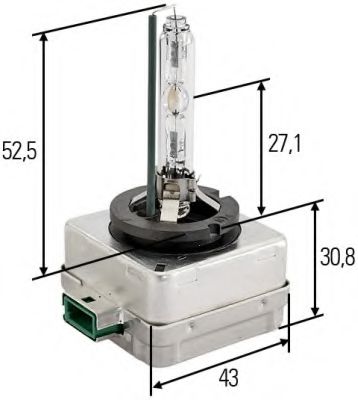 8GS 009 028-311 Bec, far principal HELLA 