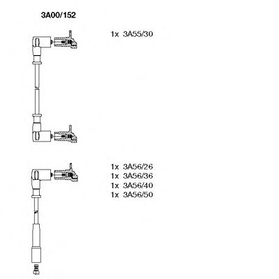 3A00/152 Set cablaj aprinder BREMI 