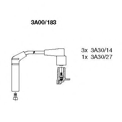 3A00/183 Set cablaj aprinder BREMI 
