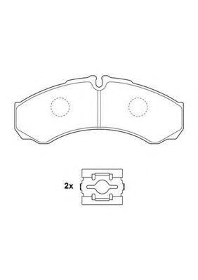set placute frana,frana disc 2