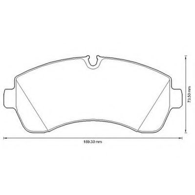 set placute frana,frana disc 2