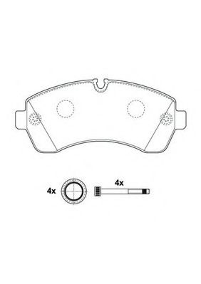 set placute frana,frana disc 3