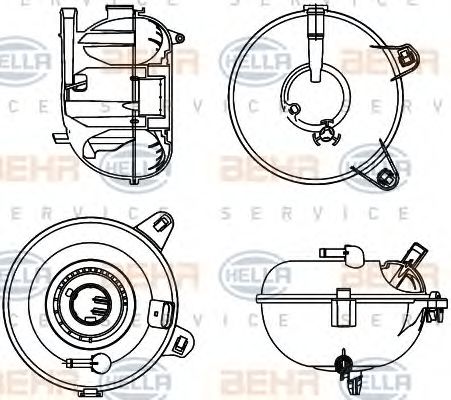 8MA 376 702-464 Vas de expansiune, racire HELLA 