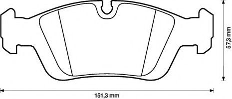 set placute frana,frana disc 2