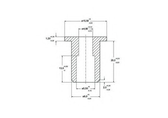 8162080003 Nit, material frictiune saboti frana JURID 