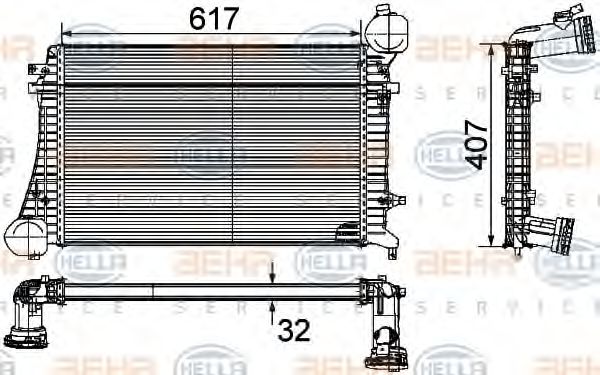 Intercooler, compresor
