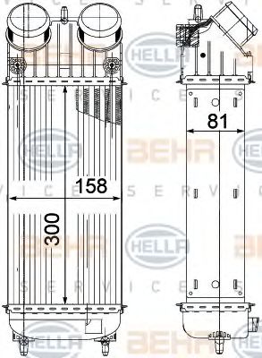 Intercooler, compresor