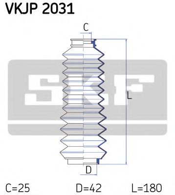 VKJP 2031 Ansamblu burduf, directie SKF 