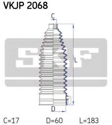 VKJP 2068 Ansamblu burduf, directie SKF 