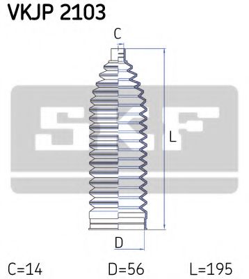 VKJP 2103 Ansamblu burduf, directie SKF 