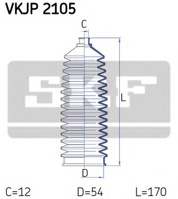 VKJP 2105 Ansamblu burduf, directie SKF 