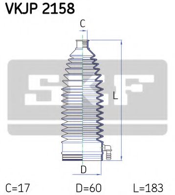 VKJP 2158 Ansamblu burduf, directie SKF 