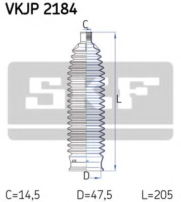 VKJP 2184 Ansamblu burduf, directie SKF 