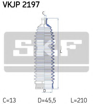 VKJP 2197 Ansamblu burduf, directie SKF 