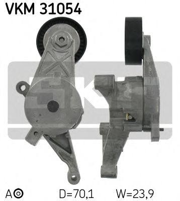 VKM 31054 rola intinzator,curea transmisie SKF 