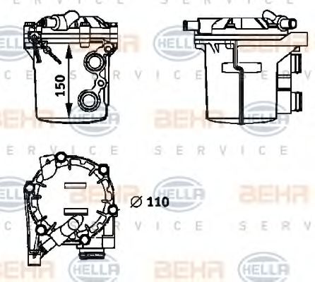 Radiator ulei, ulei motor
