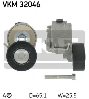 VKM 32046 rola intinzator,curea transmisie SKF 
