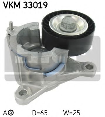 VKM 33019 rola intinzator,curea transmisie SKF 