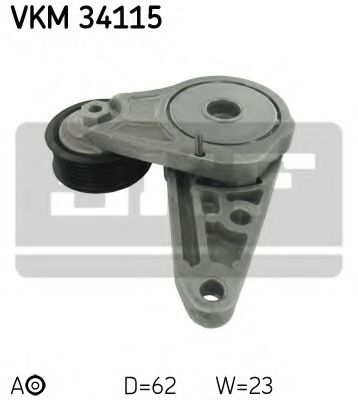 VKM 34115 rola intinzator,curea transmisie SKF 