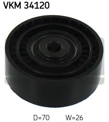 VKM 34120 Rola ghidare/conducere, curea transmisie SKF 