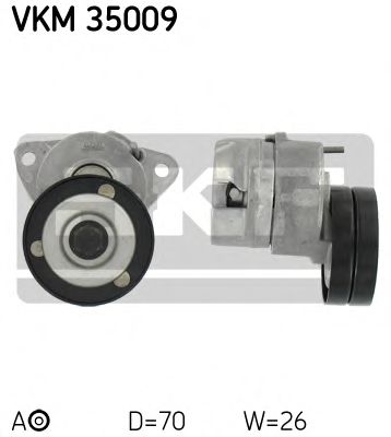 VKM 35009 rola intinzator,curea transmisie SKF 