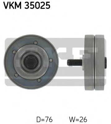 VKM 35025 Rola ghidare/conducere, curea transmisie SKF 