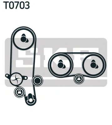 Set pompa apa + curea dintata 2