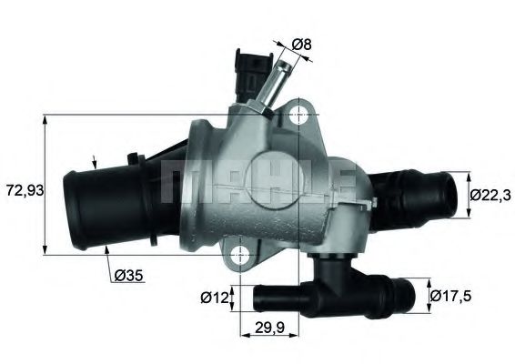 TI 152 88 termostat,lichid racire BEHR 