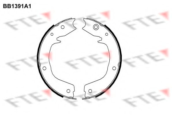 BB1391A1 Set saboti frana, frana de mana FTE 