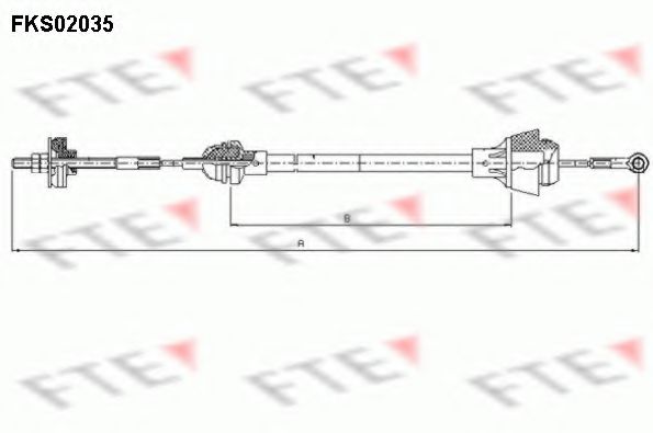 FKS02035 Cablu ambreiaj FTE 