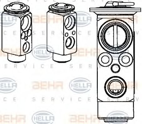 8UW 351 234-391 Supapa expansiune, clima HELLA 