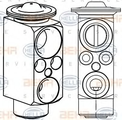 8UW 351 234-621 Injectoare, supapa expansiune HELLA 