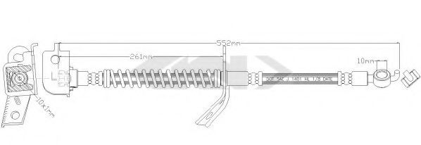 340280 Furtun frana SPIDAN 