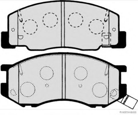 set placute frana,frana disc 2