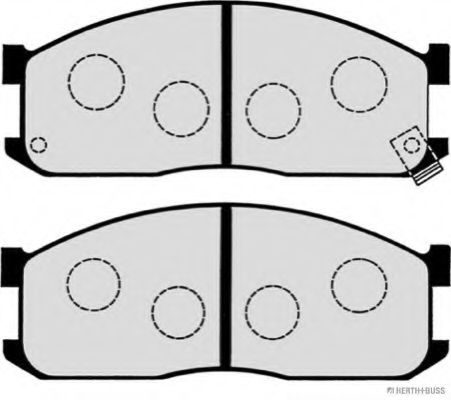 set placute frana,frana disc 2