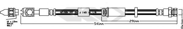 340491 Furtun frana SPIDAN 