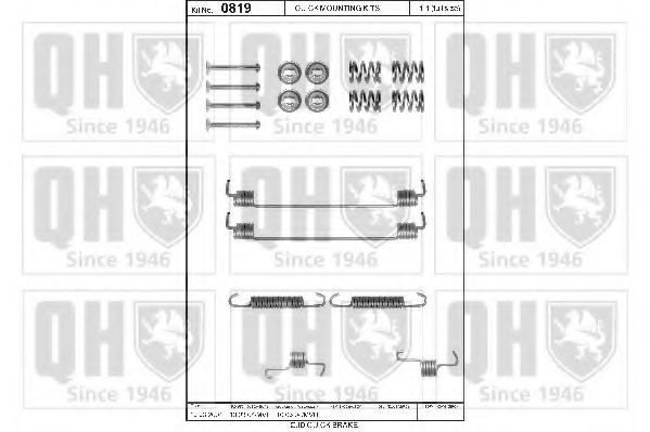 Set accesorii, sabot de frana