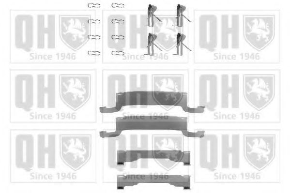 BFK720 Set accesorii, placute frana QUINTON HAZELL 