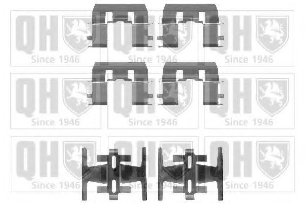 BFK875 Set accesorii, placute frana QUINTON HAZELL 