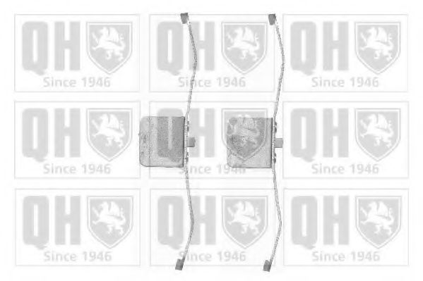 BFK937 Set accesorii, placute frana QUINTON HAZELL 