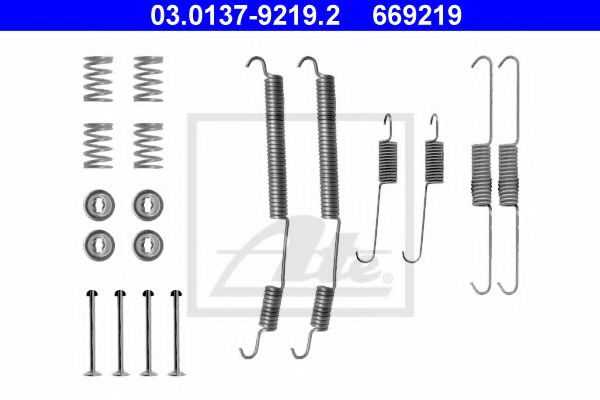 03.0137-9219.2 Set accesorii, sabot de frana ATE 