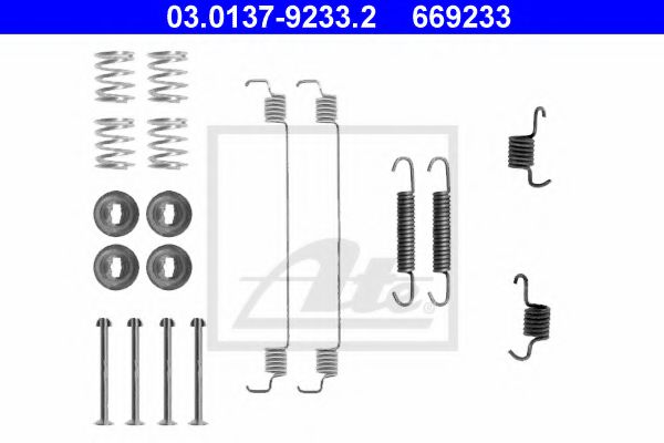 Set accesorii, sabot de frana