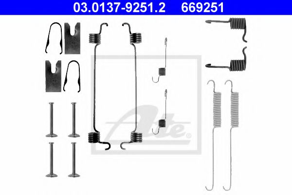 Set accesorii, sabot de frana