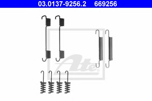 03.0137-9256.2 set accesorii, saboti frana parcare ATE 