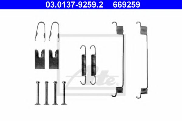 Set accesorii, sabot de frana