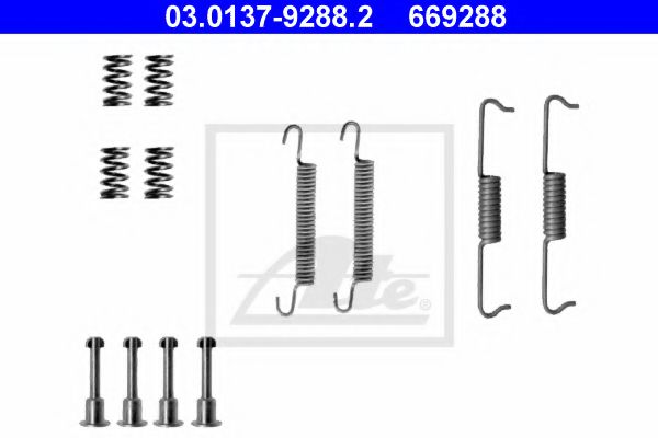 03.0137-9288.2 set accesorii, saboti frana parcare ATE 
