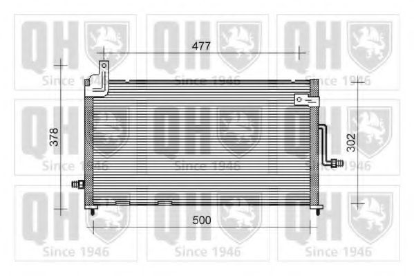 QCN237 Condensator, climatizare QUINTON HAZELL 