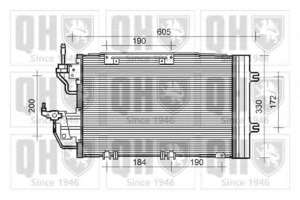 QCN495 Condensator, climatizare QUINTON HAZELL 